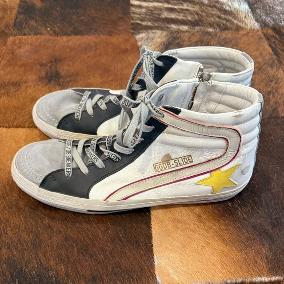 Golden Goose Slide High Top Sneakers - Picture 3 of 8
